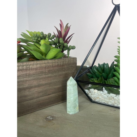 Phantom Fluorite Tower Polished Point Wand - Picture 7 of 10